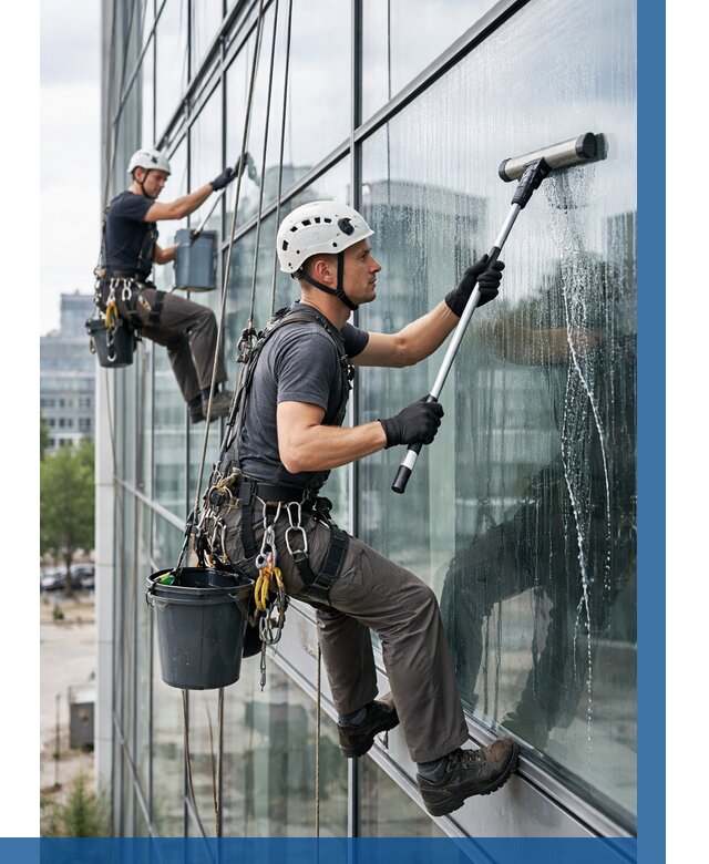 Мойка витражей альпинистами в Кандалакше от 707 р. под ключ|ВЫСОТНИК-Кнд