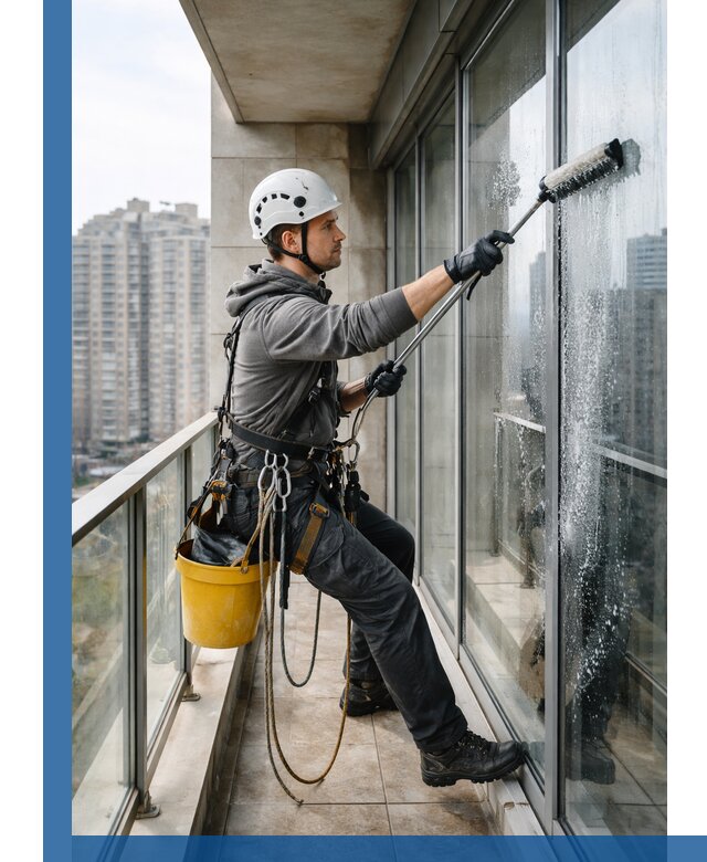 Профессиональная мойка балконного остекления в Кандалакше