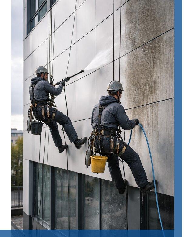 Мойка фасада из композита в Кандалакше по цене от 303 р. | ВЫСОТНИК-Кнд