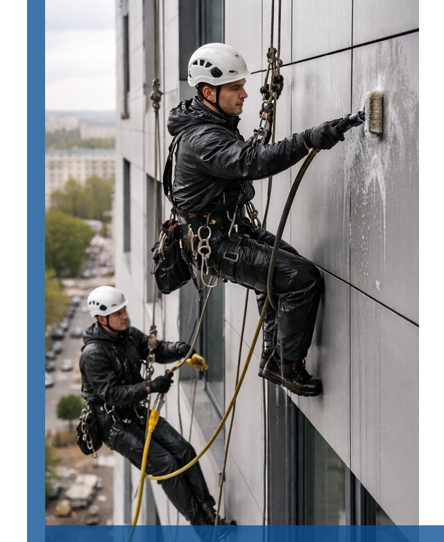 Профессиональная мойка фасада из композита в Кандалакше
