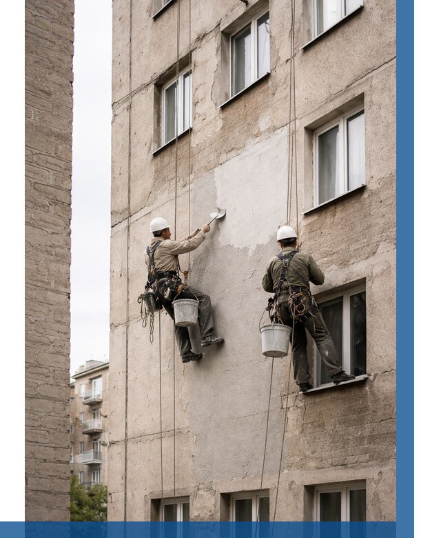 Косметический ремонт фасада в Кандалакше от 1111 р. | ВЫСОТНИК-Кнд