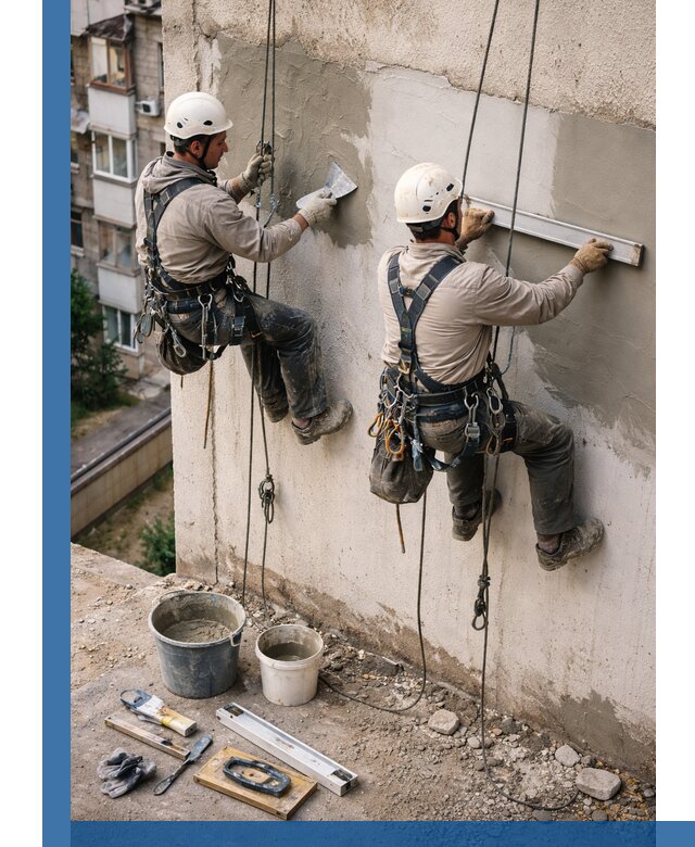 Комплексный ремонт штукатурного фасада с гарантией в Кандалакше