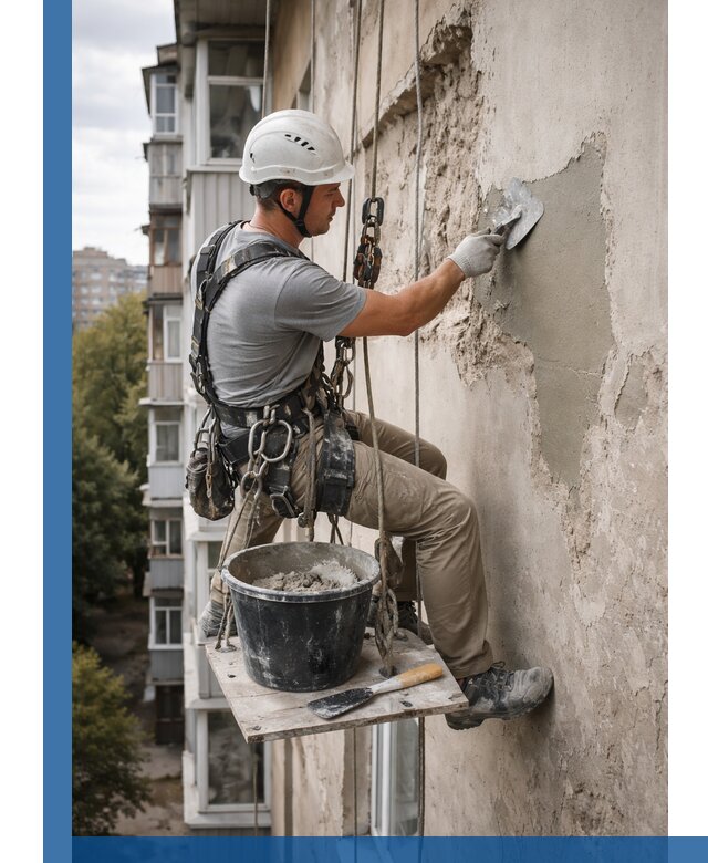 Восстановление фасадной штукатурки в Кандалакше с гарантией качества