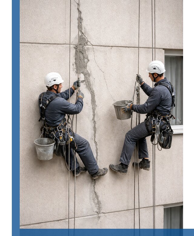 Заделка трещин на фасаде в Кандалакше с гарантийным ремонтом