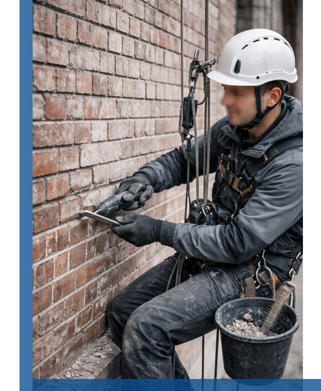 Расшивка кирпичных швов фасадов и стен, ремонт в Кандалакше