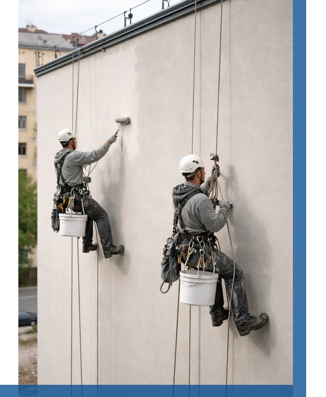 Покраска оштукатуренного фасада в Кандалакше от 323 р. | ВЫСОТНИК-Кнд