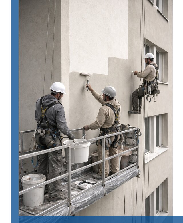 Покраска оштукатуренного фасада в Кандалакше под ключ с гарантией