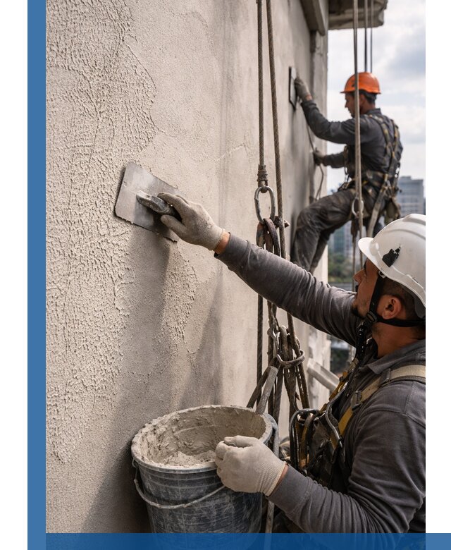 Декоративная штукатурка фасада с утеплением и защитой в Кандалакше