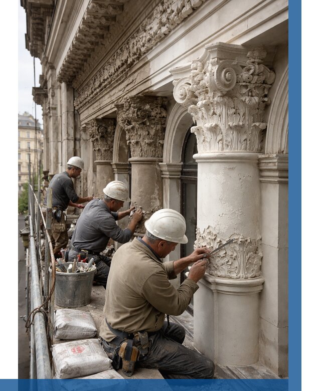 Реставрация фасадной лепнины в Кандалакше от 2526 р. | ВЫСОТНИК-Кнд