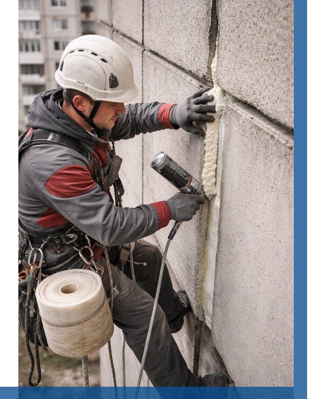 Утепление межпанельных швов в Кандалакше от 707 р. | ВЫСОТНИК-Кнд