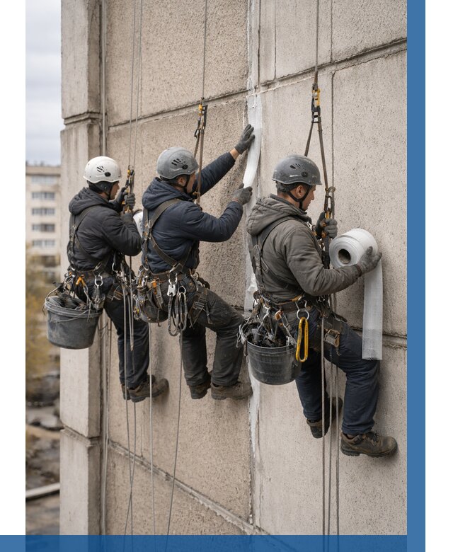 Ремонт межпанельных швов в Кандалакше от 758 р. | ВЫСОТНИК-Кнд