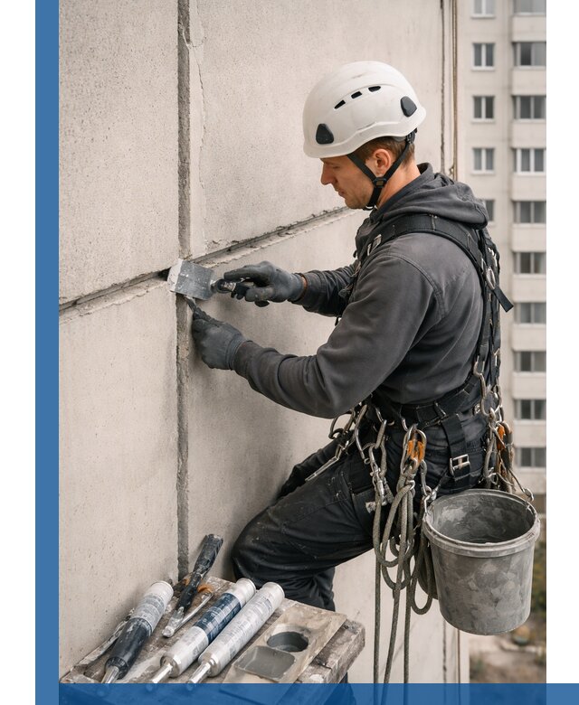 Ремонт межпанельных швов в Кандалакше герметизация и восстановление