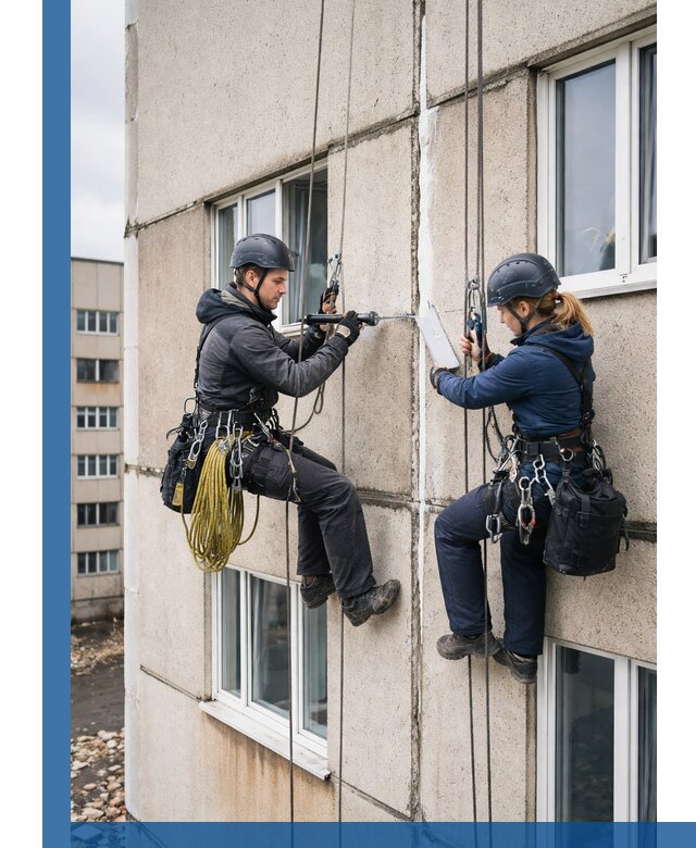 Герметизация межпанельных швов тёплым швом в Кандалакше