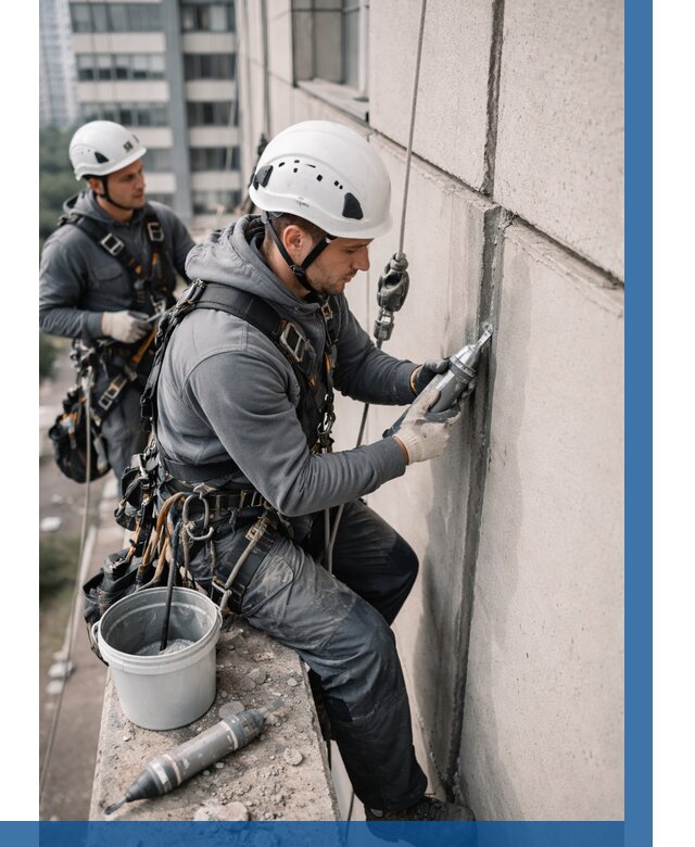 Ремонт деформационных швов здания в Кандалакше от 1010 р. | ВЫСОТНИК-Кнд