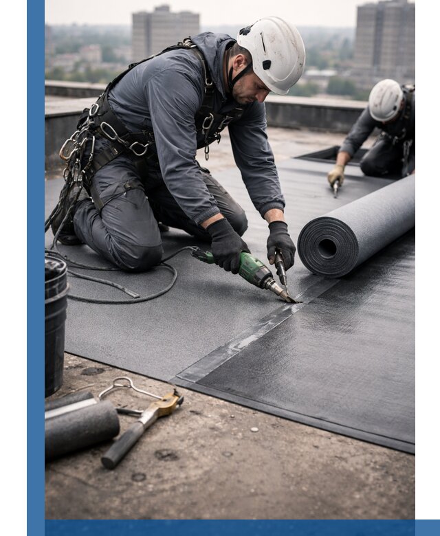 Ремонт мягкой кровли в Кандалакше с выездом промальпинистов