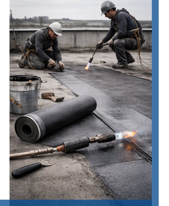 Ремонт рулонной кровли в Кандалакше от 657 р. | ВЫСОТНИК-Кнд