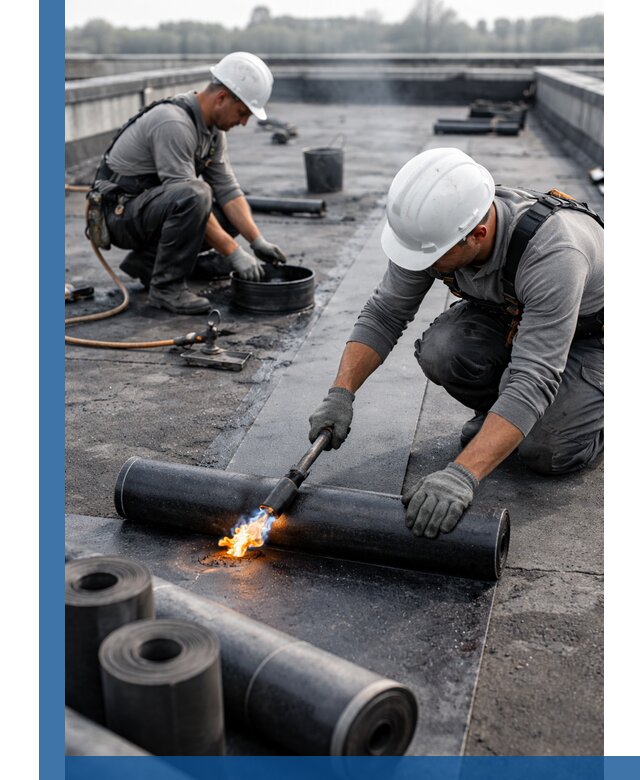 Ремонт рулонной кровли в Кандалакше герметизация и восстановление