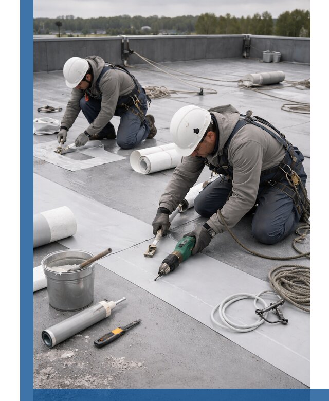 Ремонт мембранной кровли в Кандалакше качественно и с гарантией