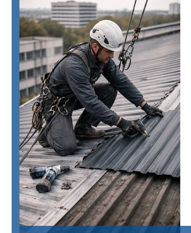 Ремонт профнастила на кровле в Кандалакше, работы под ключ