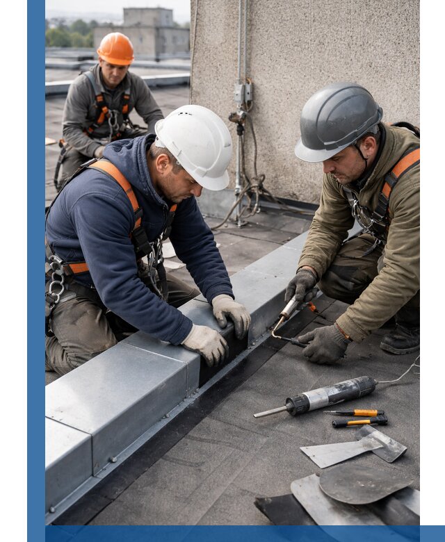 Ремонт кровельных примыканий в Кандалакше профессионально