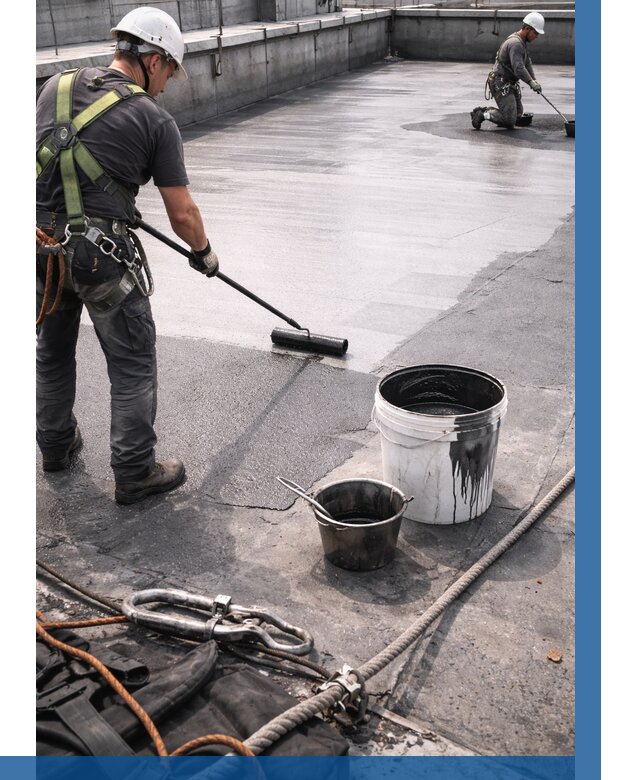 Гидроизоляция кровли жидкой резиной в Кандалакше от 505 р. | ВЫСОТНИК-Кнд