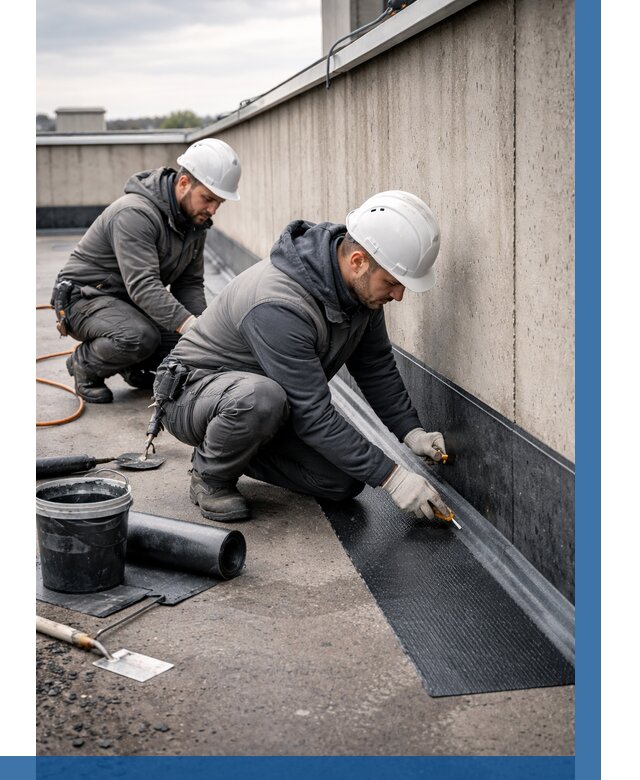 Гидроизоляция примыканий на кровле в Кандалакше от 909 р. | ВЫСОТНИК-Кнд