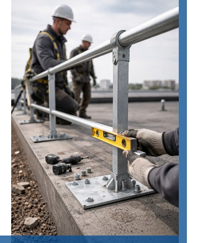 Монтаж кровельного ограждения в Кандалакше от 1212 р. | ВЫСОТНИК-Кнд