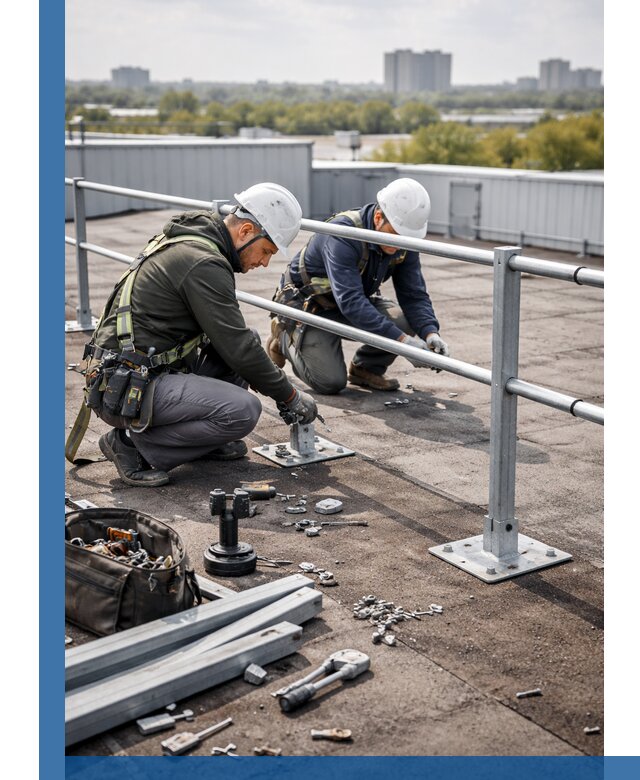 Монтаж кровельного ограждения в Кандалакше под ключ с гарантией