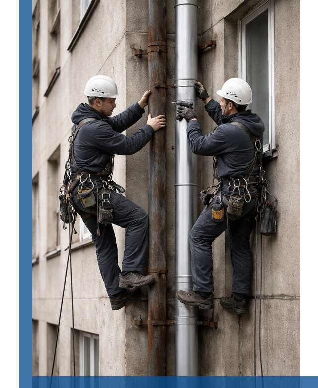 Замена водосточных труб в Кандалакше: монтаж и демонтаж под ключ