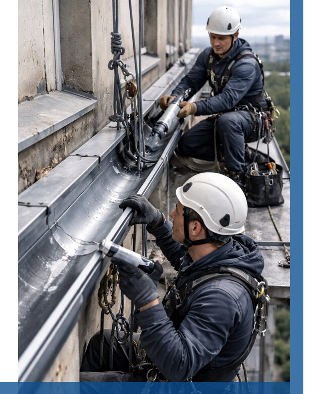 Ремонт водосточных желобов в Кандалакше от 6567 р. | ВЫСОТНИК-Кнд