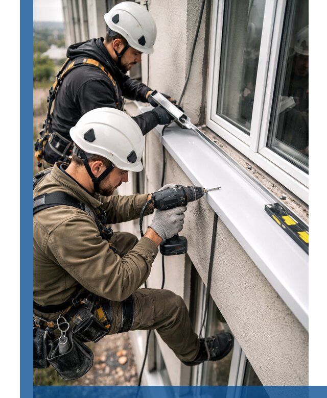 Профессиональный монтаж оконных отливов и отведения воды в Кандалакше