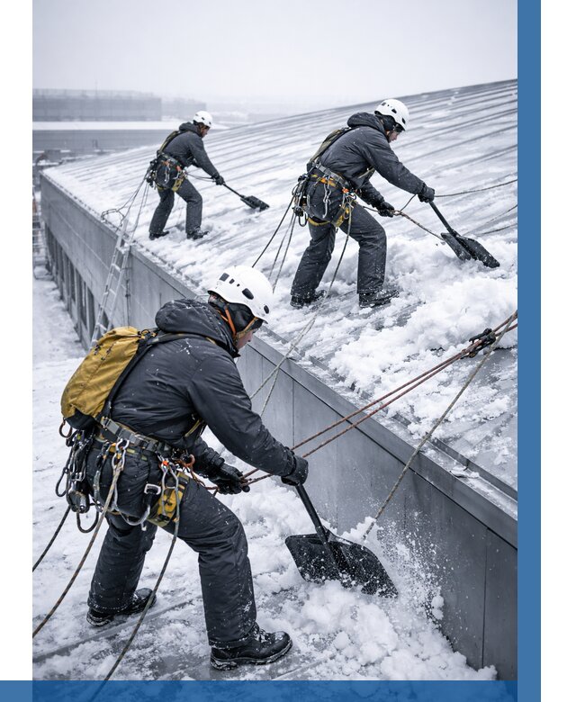 Очистка навесов от снега в Кандалакше от 4546 р. | ВЫСОТНИК-Кнд