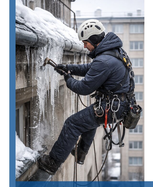 Удаление наледи и чистка водостоков в Кандалакше оперативно и безопасно