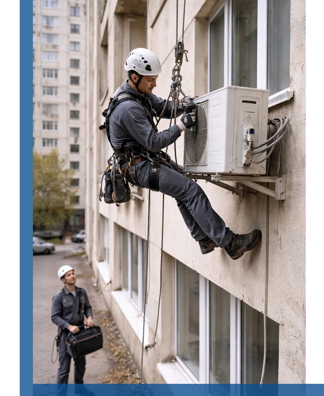 Демонтаж внешнего блока кондиционера в Кандалакше профессионально