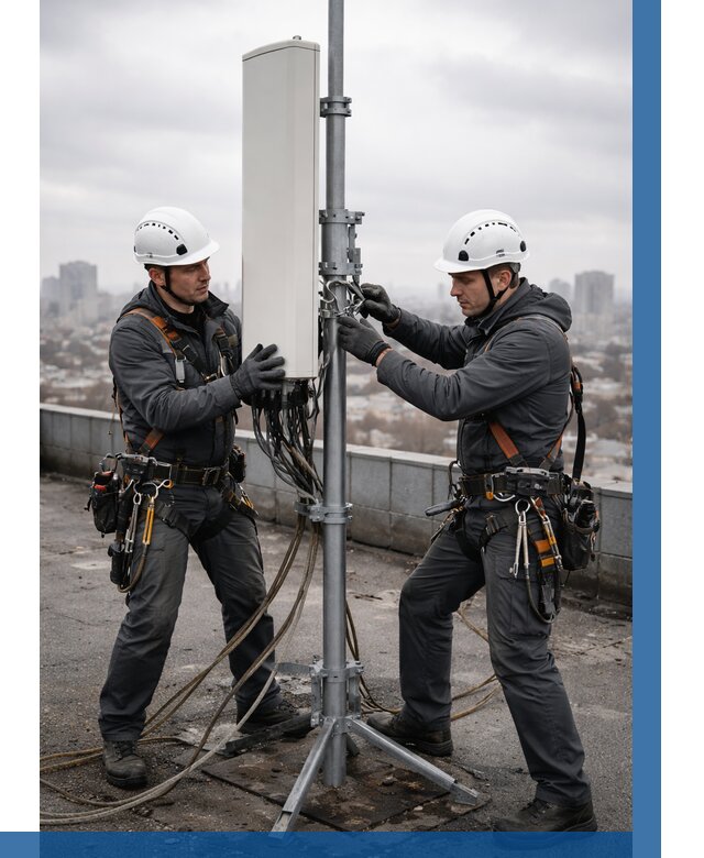 Монтаж антенн связи на крыше в Кандалакше от 8588 р. | ВЫСОТНИК-Кнд