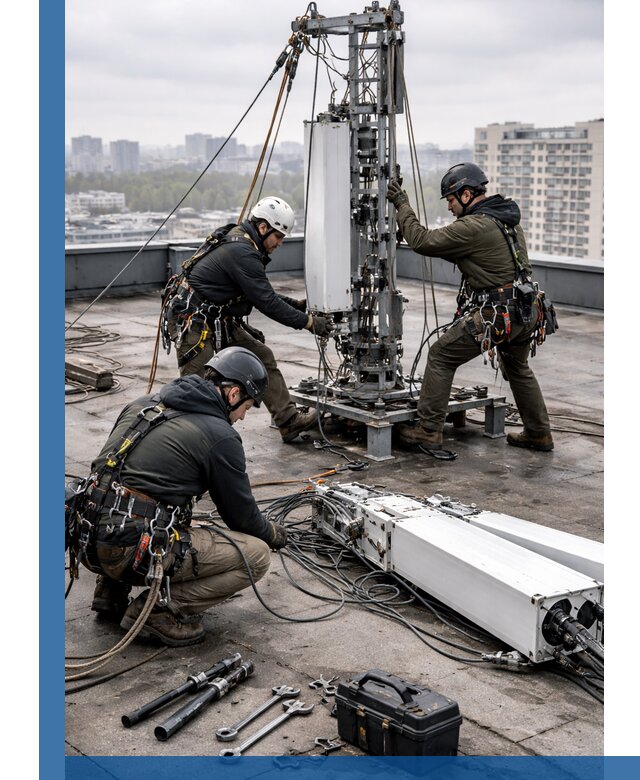 Демонтаж антенн на крыше зданий в Кандалакше с гарантией