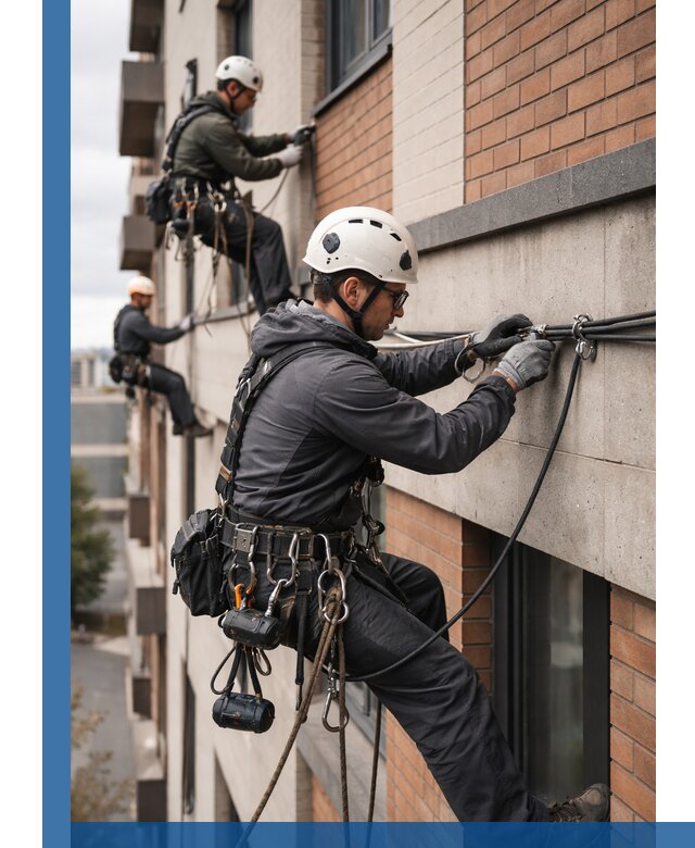 Крепление кабеля на фасаде монтаж и крепеж в Кандалакше