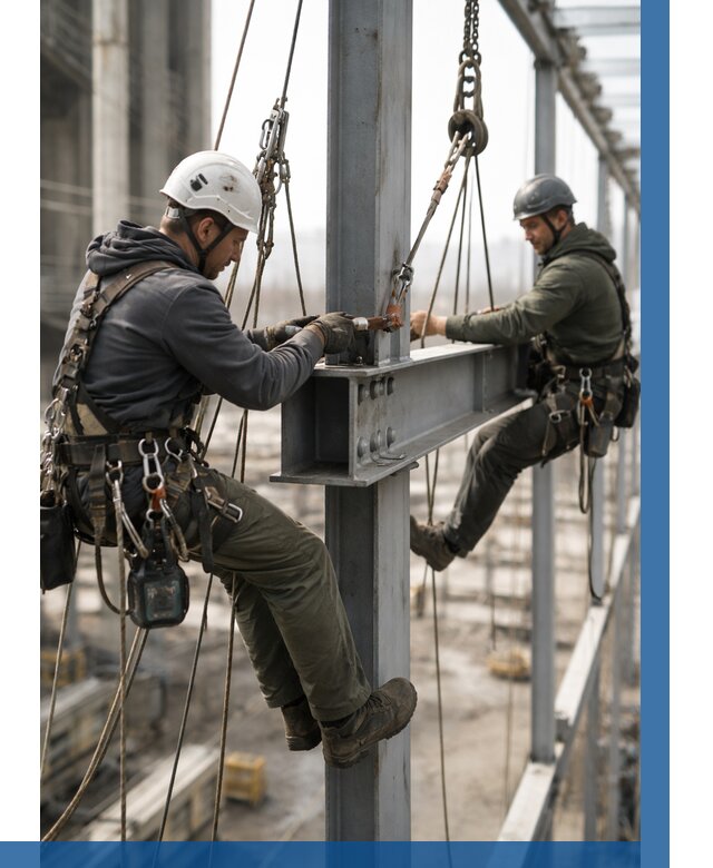 Монтаж металлоконструкций на высоте в Кандалакше от 3536 р. | ВЫСОТНИК-Кнд