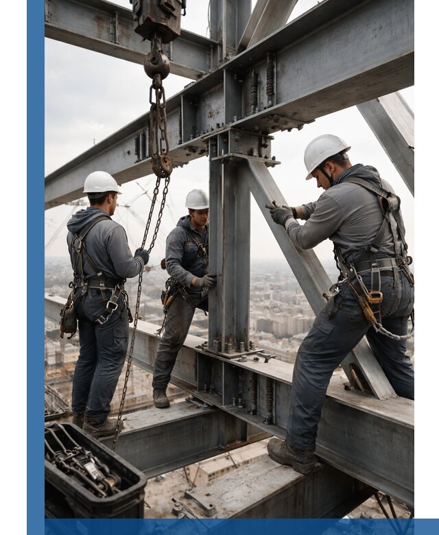 Профессиональный монтаж металлоконструкций на высоте в Кандалакше