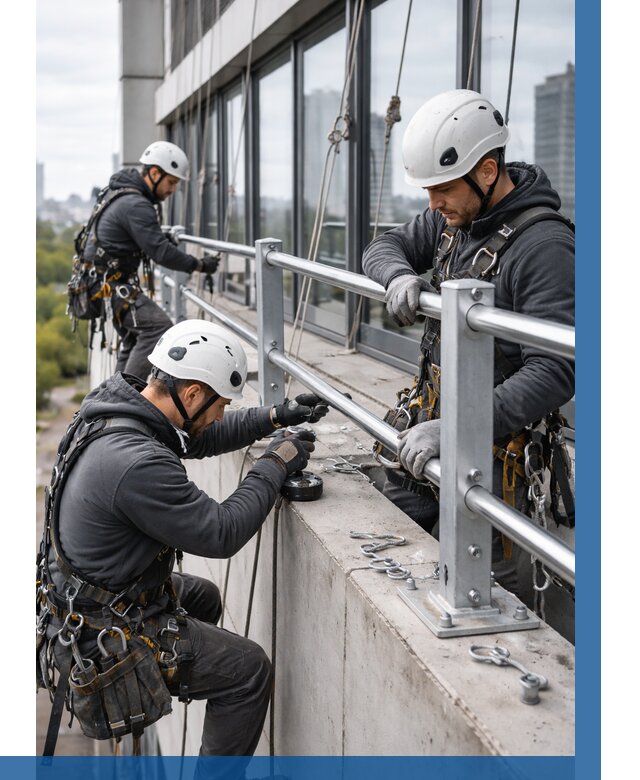 Монтаж ограждений на высоте в Кандалакше, от 1212 р. | ВЫСОТНИК-Кнд