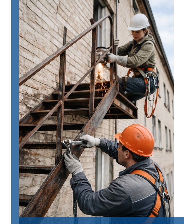 Ремонт и восстановление пожарных лестниц с выездом в Кандалакше