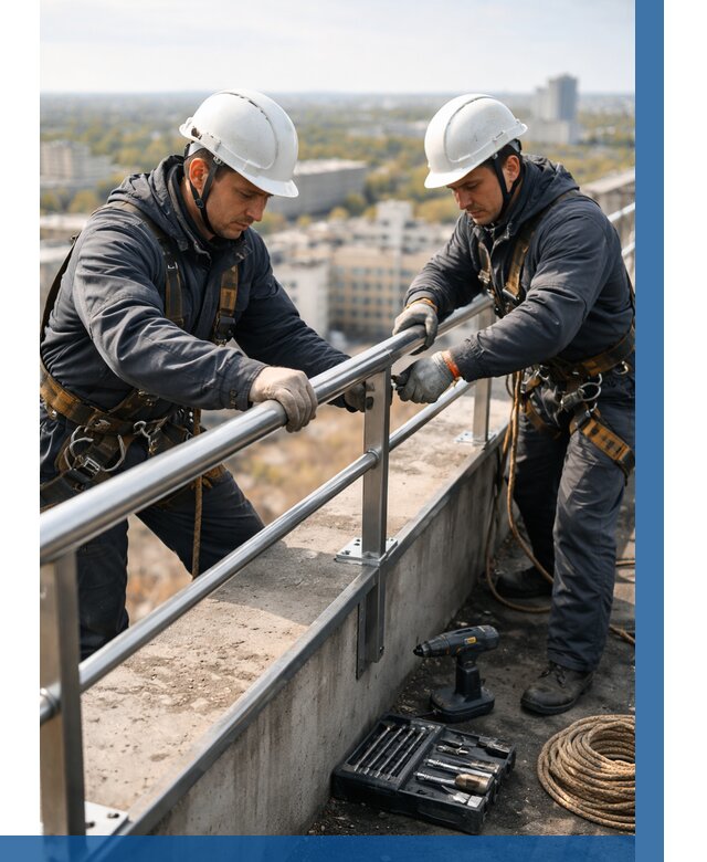 Монтаж перил на высоте в Кандалакше от 2526 р. | ВЫСОТНИК-Кнд