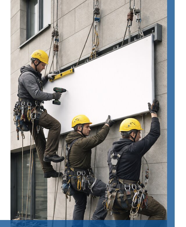 Монтаж рекламной вывески в Кандалакше от 8082 р. | ВЫСОТНИК-Кнд