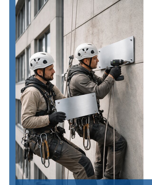 Монтаж табличек и указателей в Кандалакше для зданий и сооружений