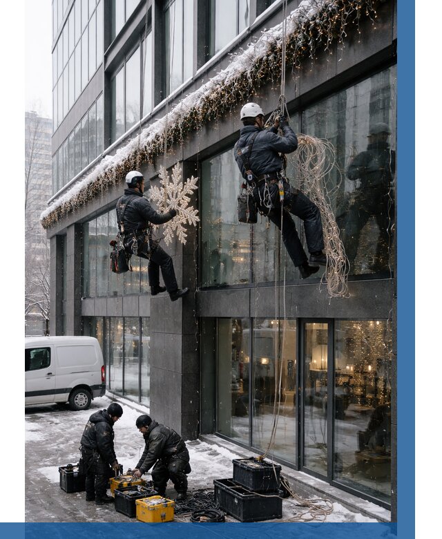 Демонтаж новогоднего оформления в Кандалакше от 5557 р. | ВЫСОТНИК-Кнд