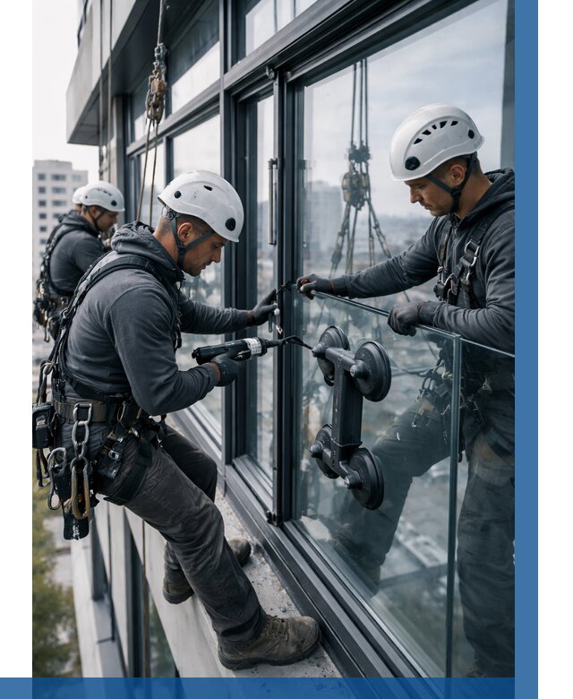 Витражное остекление зданий в Кандалакше от 3536 р. | ВЫСОТНИК-Кнд