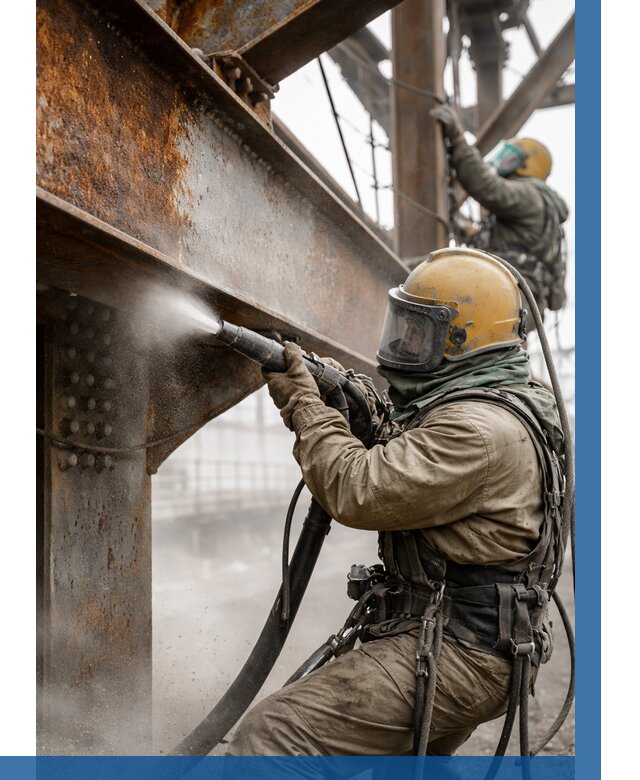 Пескоструйная очистка металлоконструкций в Кандалакше по 606 р.  ВЫСОТНИК-Кнд