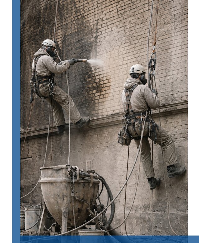 Пескоструйная очистка фасадов в Кандалакше профессионально