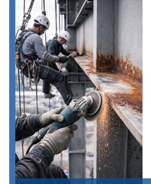 Зачистка металла от ржавчины и подготовка поверхностей в Кандалакше