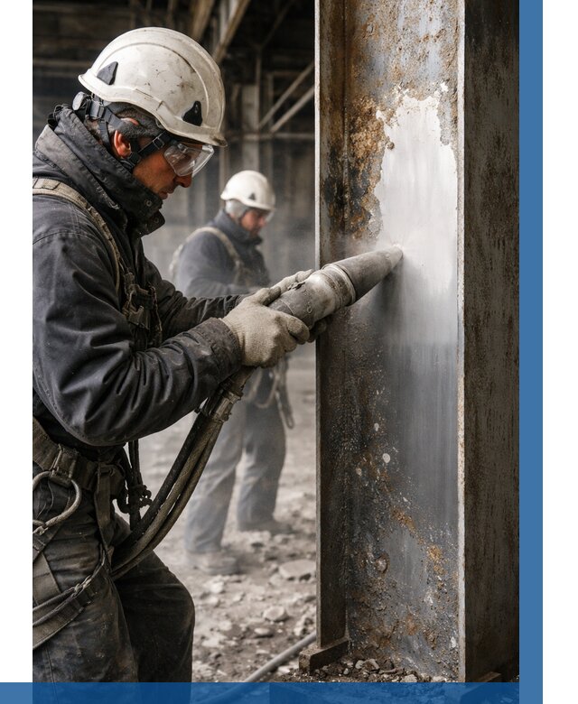 Удаление старой краски с металла в Кандалакше от 455 р. | ВЫСОТНИК-Кнд